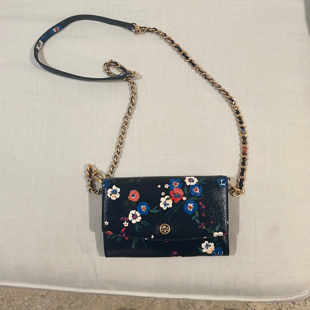 Floral cross body Tory Burch purse